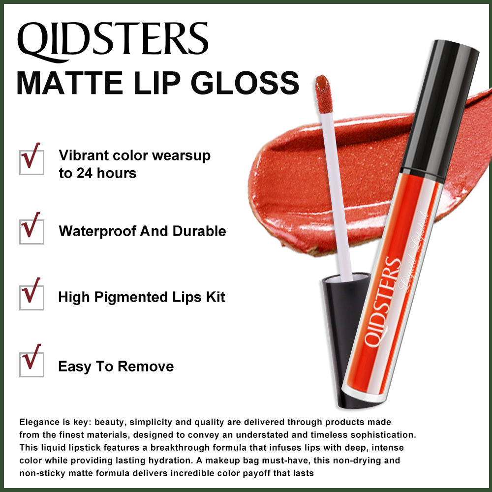 Lipstick Matte Liquid Lipstick Lipgloss Set for Women, Highly Pigmented Color