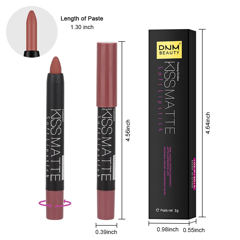 evpct 8Pcs Dark Ruby Red Plum Purple Wine Nude Beige Brown Matte Lipstick and Lip Crayon Liner Pencil Pen Set for Women labial labiales mate magicos 24 horas originales pintalabios permanente 24 horas