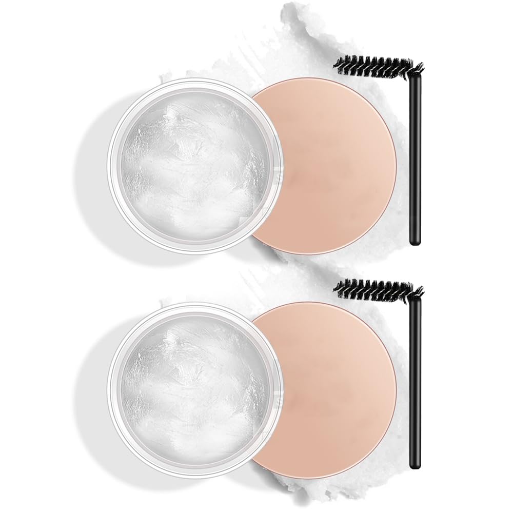 Soap Brows Kit,2Pcs/Set Eyebrow Freeze Styling Wax,Waterproof Long-lasting Eyebrows Enhancer Shaping Clear Tint Gel, Eye Brow Makeup Balm Pomade Cosmetics