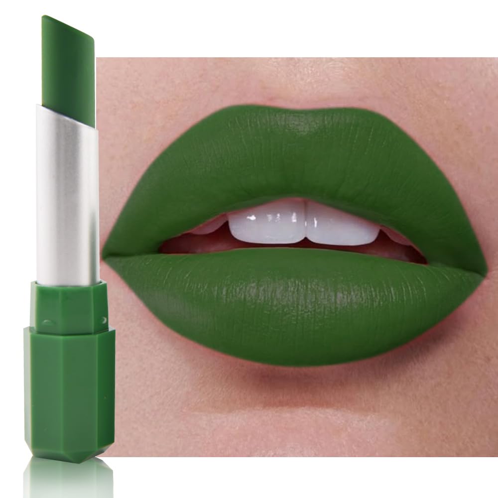 Sky Blue Matte Lipstick - Pigmented Lip Crayon & Face Paint Stick for Women Everyday Halloween Birthday Party Wear, Younger-Looking Lip Makeup, Labial para fiesta de disfraces 16