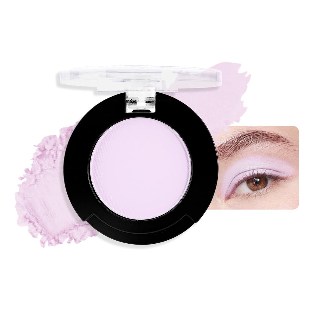 Single Matte Eyeshadow Makeup, Cream to Powder Monochrome Eye Shadow for Older Women, Daily Evening Girls Eyeshadow Palette Gift, sombras para ojos, Mini Vegan Travel Eye, #14