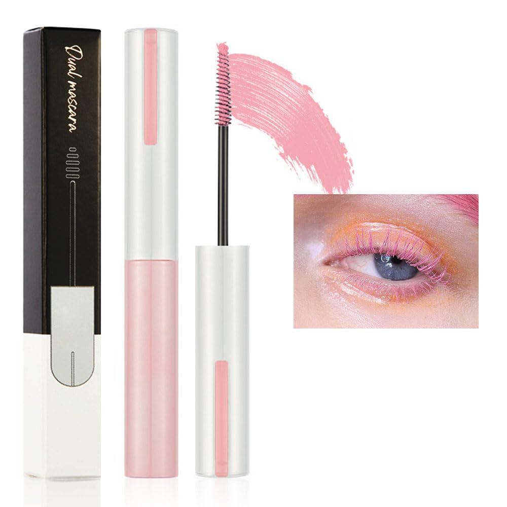 Colored Colorful Waterproof Mascara for Eyelashes Set,Blue White Black Brown Purple Long lasting Charming Voluminous Cruelty Free Vegan Eye Makeup