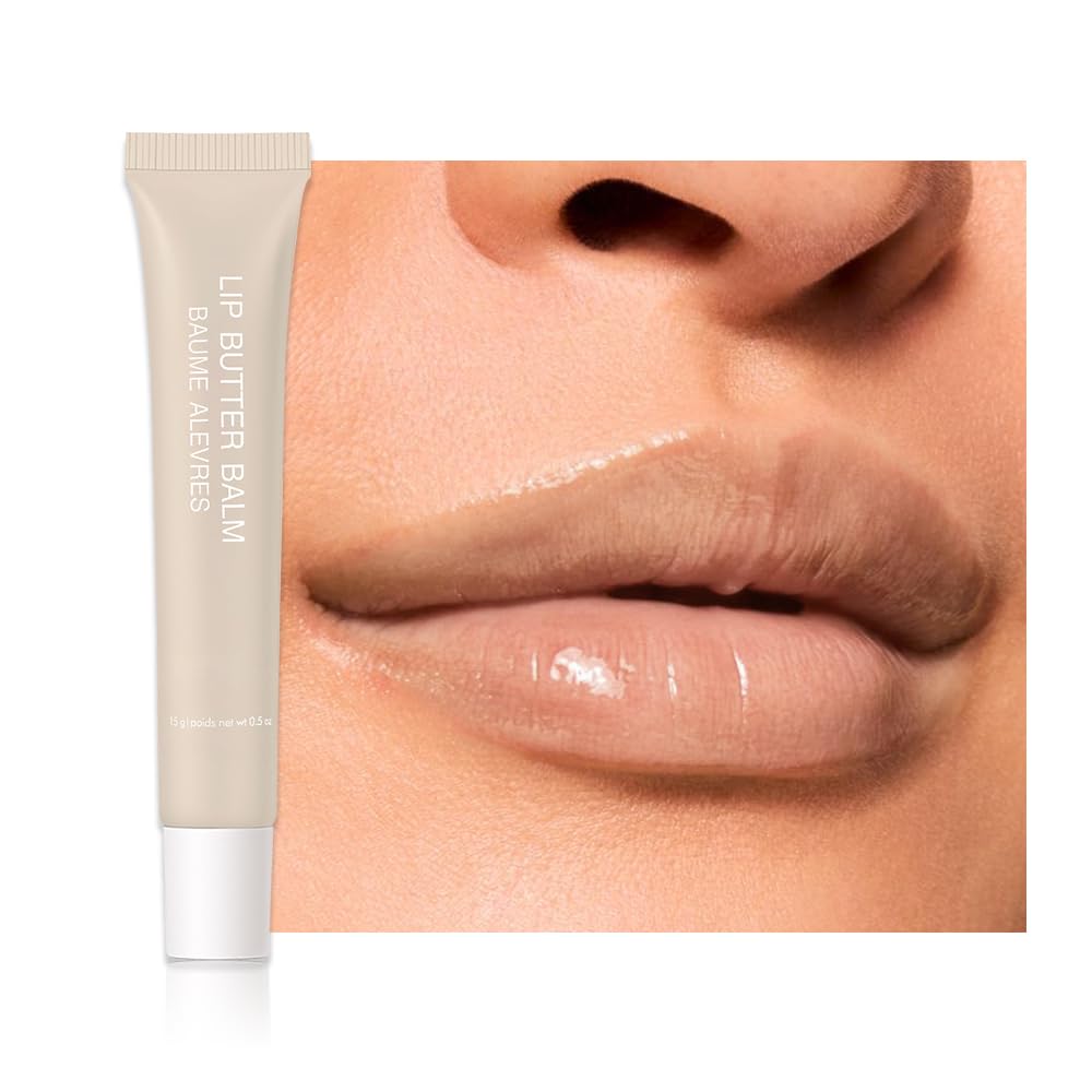 Tinted Lip Balm Serum Makeup, Squeeze Hydrating Tint Lips Balms Serum Cosmetic, Women Care Glossy Nourishing Plumping Lip Stain Gloss Lipstick, Suitable for dry lips, Long-Lasting Color 08
