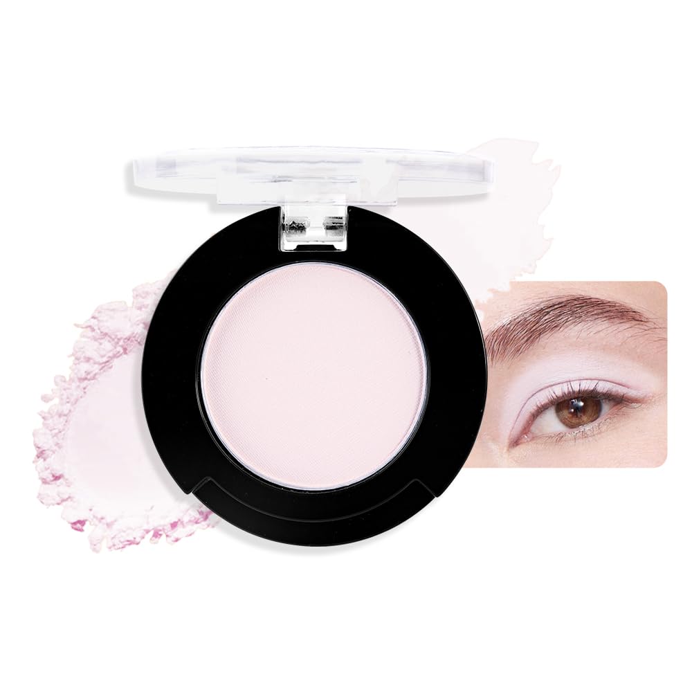 Single Matte Eyeshadow Makeup, Cream to Powder Monochrome Eye Shadow for Older Women, Daily Evening Girls Eyeshadow Palette Gift, sombras para ojos, Mini Vegan Travel Eye, #14