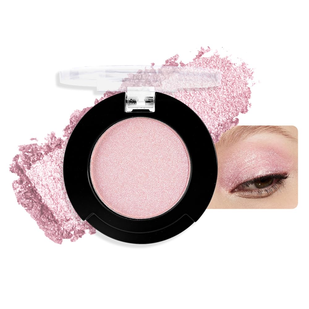 Single Matte Eyeshadow Makeup, Cream to Powder Monochrome Eye Shadow for Older Women, Daily Evening Girls Eyeshadow Palette Gift, sombras para ojos, Mini Vegan Travel Eye, #14