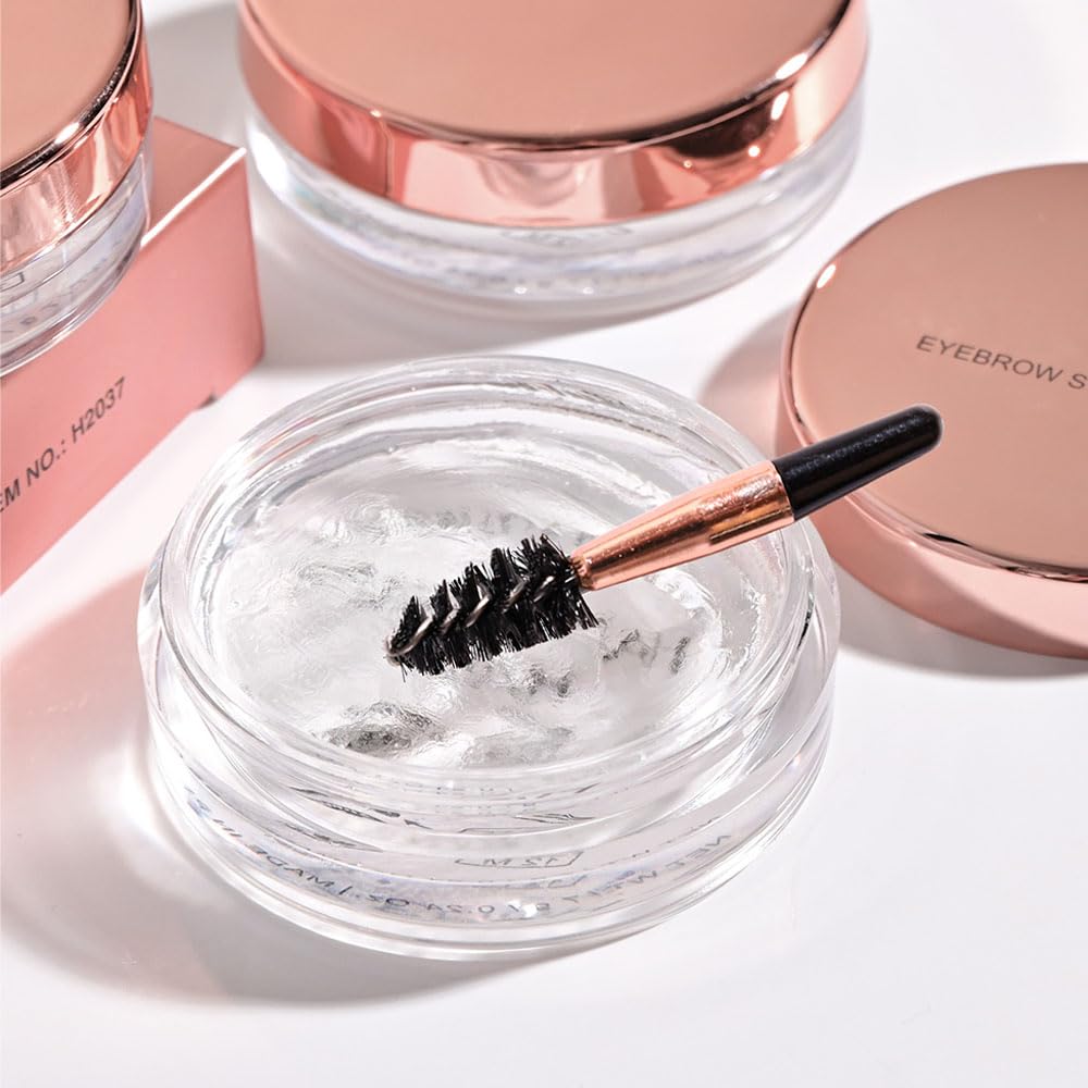 Soap Brows Kit,2Pcs/Set Eyebrow Freeze Styling Wax,Waterproof Long-lasting Eyebrows Enhancer Shaping Clear Tint Gel, Eye Brow Makeup Balm Pomade Cosmetics