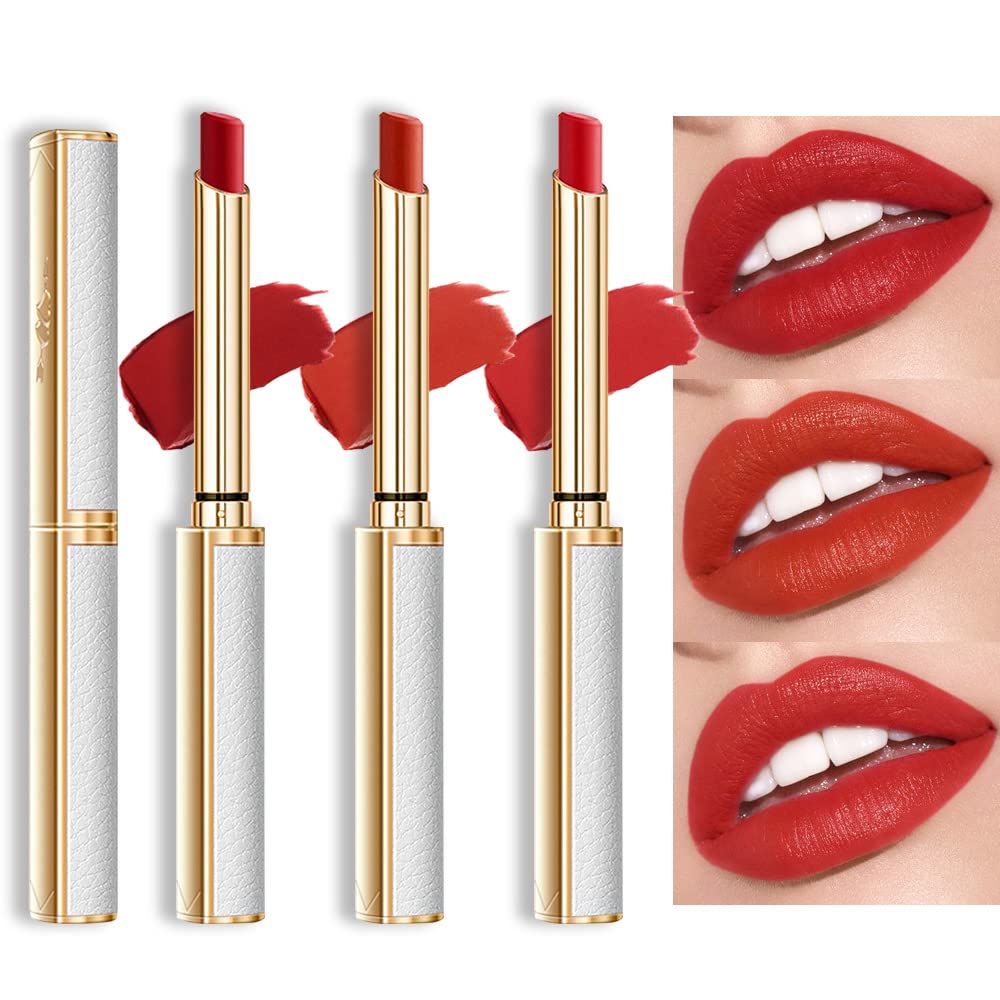 Moisturizing and Silky Velvet Lipstick Pack Set, Matte Longwear Waterproof Smooth Color Lip Crayon - Nourishing Lipstick Lipgloss Lip Stain
