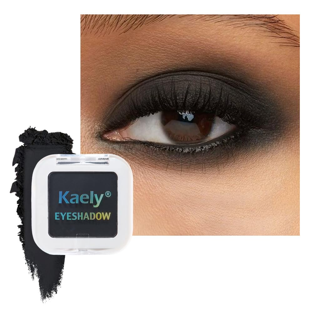 Kaely Pressed Single Eyeshadow Makeup, Taupe Matte Highly Pigmented Monochrome Eye Shadow Palette, Waterproof Neutral Powde Mini Eyeshadow, sombras para ojos, Lightweight Blendable, 05