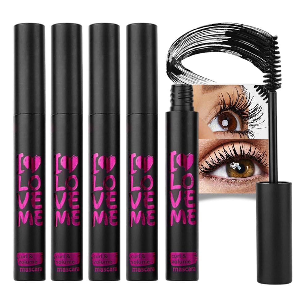 Waterproof 6PCS Colorful Voluminous Mascara Set – Lengthening, Defining, Curling, Multiplying Formula (Cruelty-Free)-Blue Purple Pink Green Red Teal Colored Mascara Eyelash Makeup Pack, Festival Gift