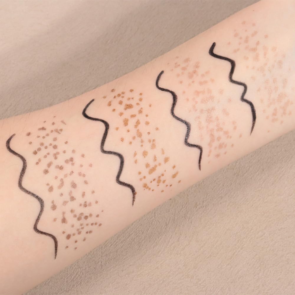 2in1 Freckle Stamp Eyeliners Makeup, Women Face and Eye Cosmetics, Quick Dry Long-Lasting Waterproof Light Brown Freckles Stamp & Black Eyeliners Pen, Effortless Daily Natural Sunkissed Make Up