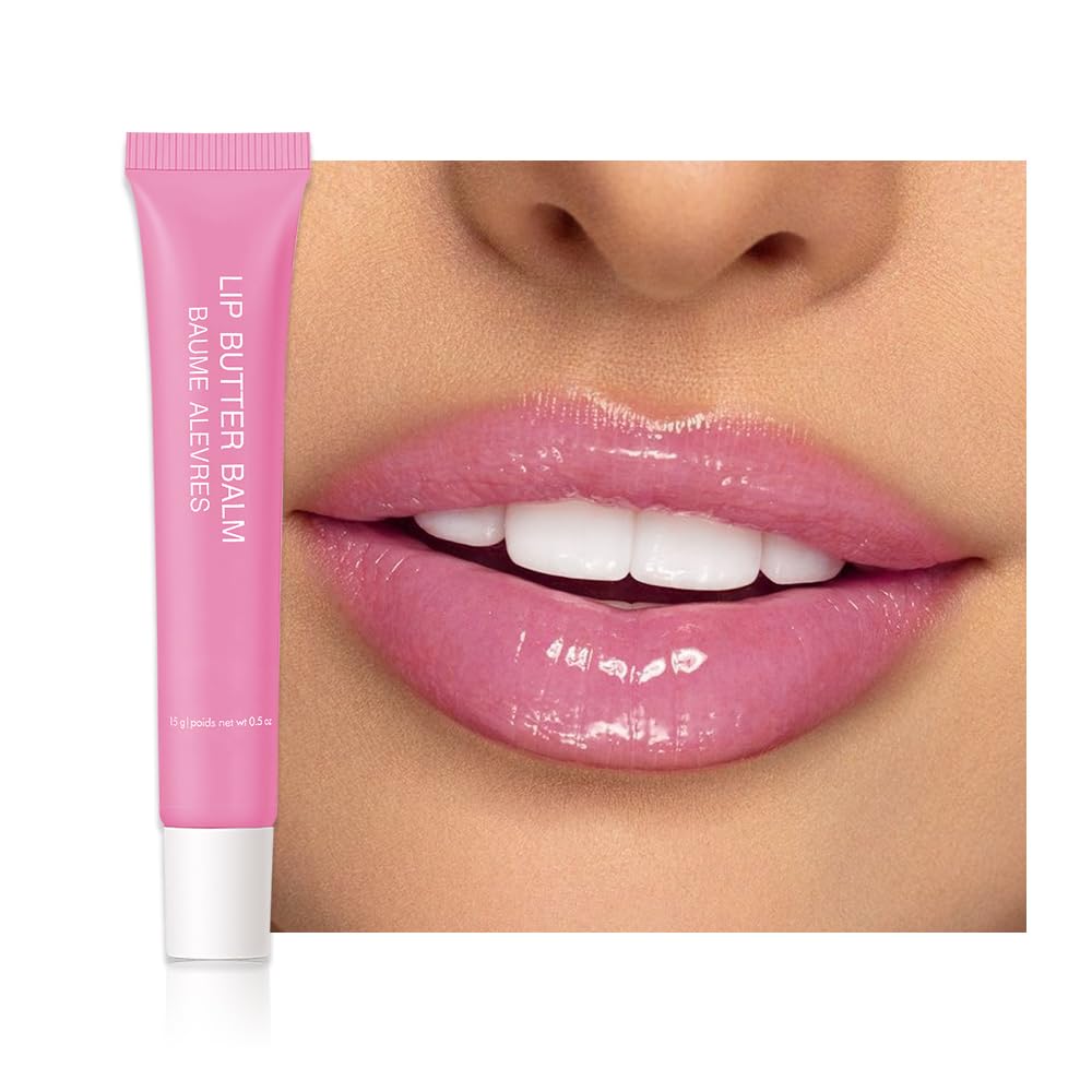 Tinted Lip Balm Serum Makeup, Squeeze Hydrating Tint Lips Balms Serum Cosmetic, Women Care Glossy Nourishing Plumping Lip Stain Gloss Lipstick, Suitable for dry lips, Long-Lasting Color 08
