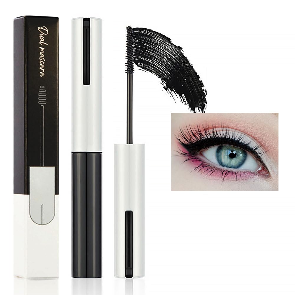 Colored Colorful Waterproof Mascara for Eyelashes Set,Blue White Black Brown Purple Long lasting Charming Voluminous Cruelty Free Vegan Eye Makeup