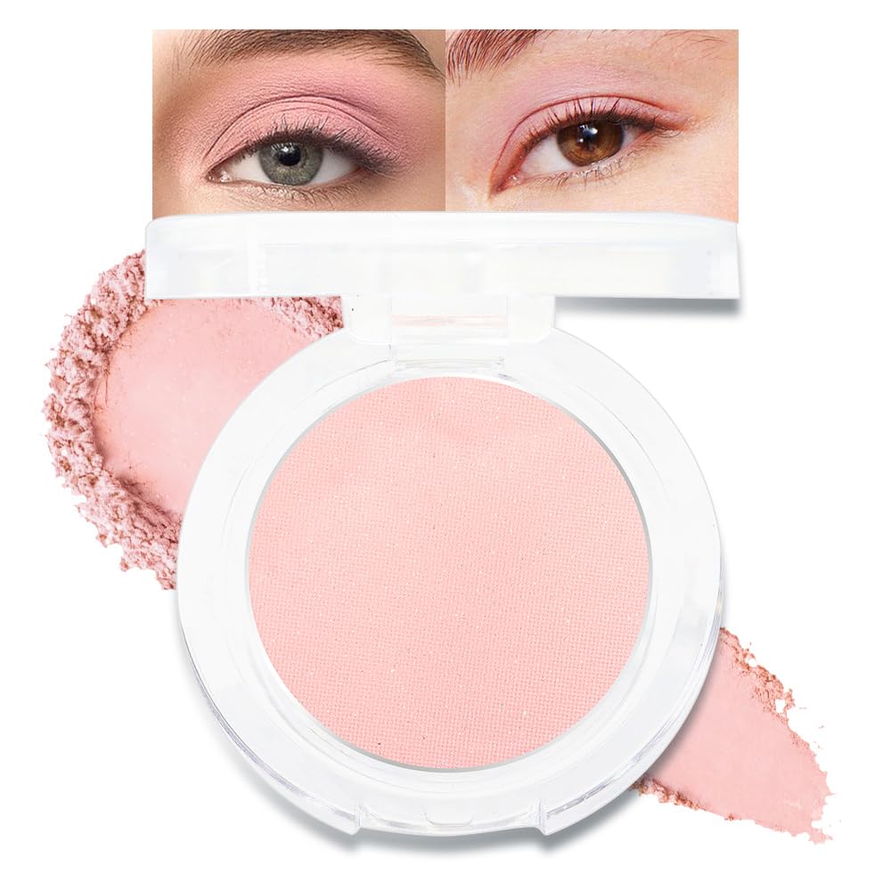 Single Matte Eyeshadow Makeup, Cream to Powder Monochrome Eye Shadow for Older Women, Daily Evening Girls Eyeshadow Palette Gift, sombras para ojos, Mini Vegan Travel Eye, #14
