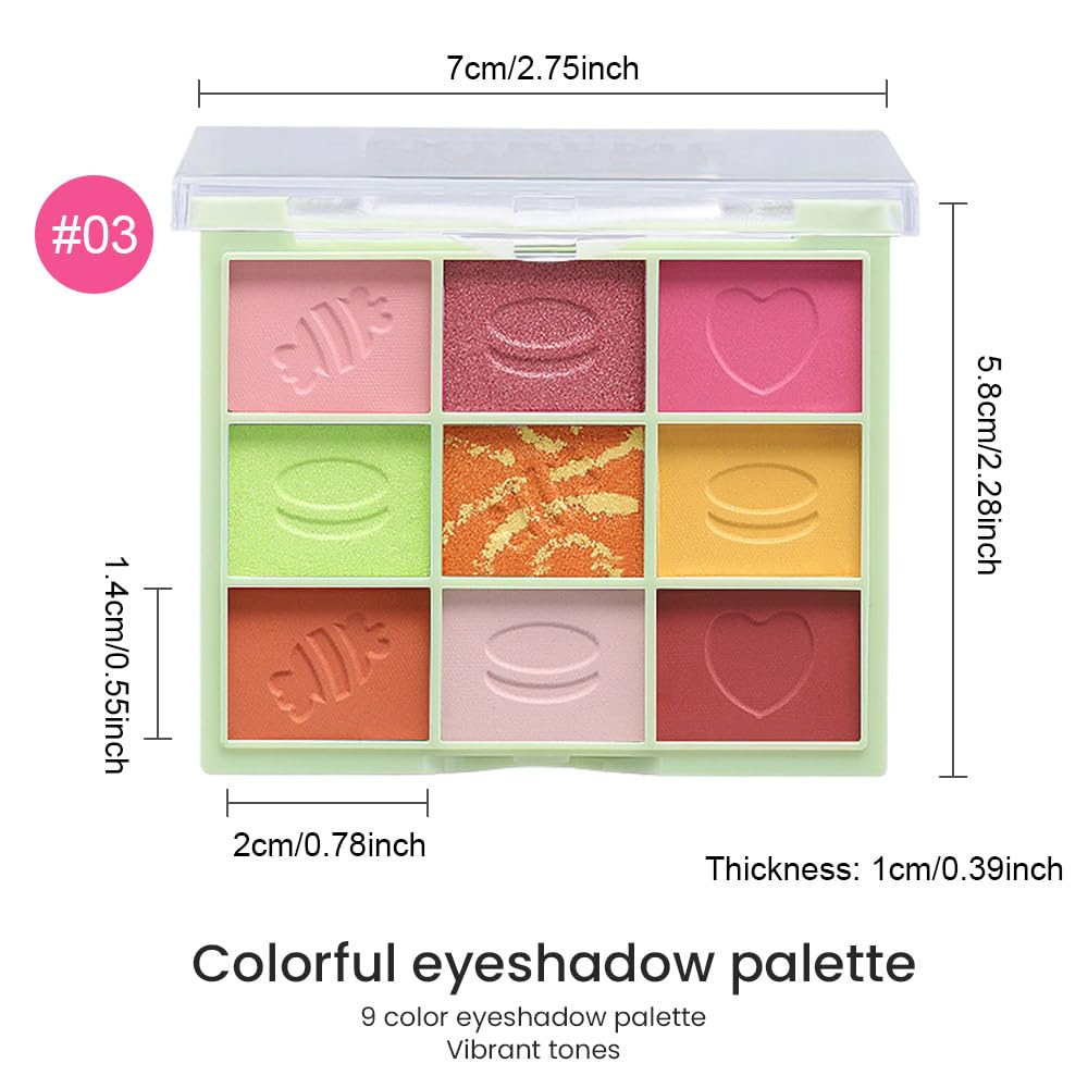 6 Colors Mini Naked Eyeshadow Makeup Palette, Neutral Nude Eye Shadow, Pink&Purple& Brown Matte Make Up Pallet with Mirror Highly Pigmented Long Lasting Waterproof Travel Size Gift Kit (Pink)