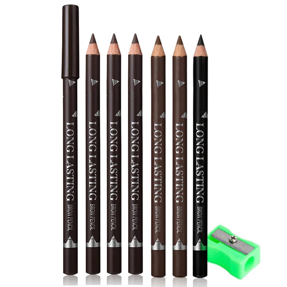 Eyebrow pencil black, wooden hard-core eyebrow pencils, eyebrow pencil Black, eyebrow and eyeliner pencils, waterproof and sweat-proof, beginner makeup eyebrow pencil, Black eyeliner pencils