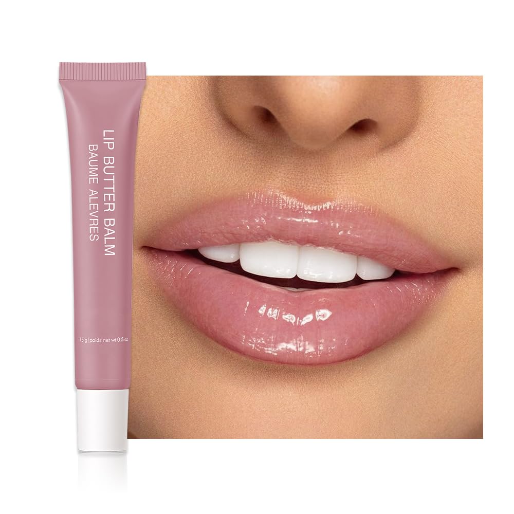 Tinted Lip Balm Serum Makeup, Squeeze Hydrating Tint Lips Balms Serum Cosmetic, Women Care Glossy Nourishing Plumping Lip Stain Gloss Lipstick, Suitable for dry lips, Long-Lasting Color 08