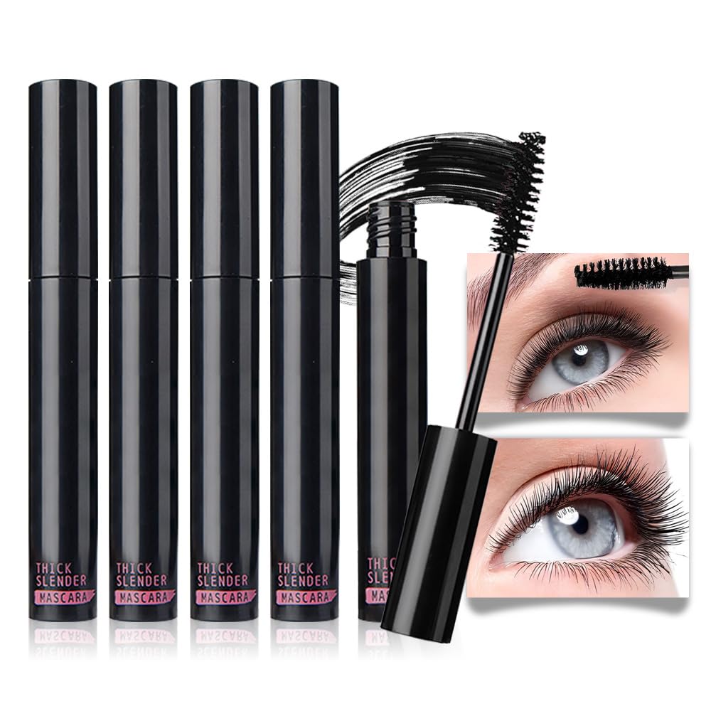 Waterproof 6PCS Colorful Voluminous Mascara Set – Lengthening, Defining, Curling, Multiplying Formula (Cruelty-Free)-Blue Purple Pink Green Red Teal Colored Mascara Eyelash Makeup Pack, Festival Gift