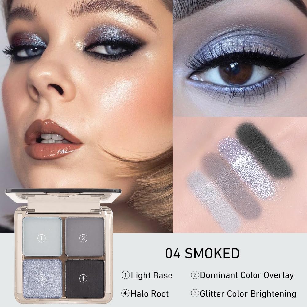 6 Colors Mini Naked Eyeshadow Makeup Palette, Neutral Nude Eye Shadow, Pink&Purple& Brown Matte Make Up Pallet with Mirror Highly Pigmented Long Lasting Waterproof Travel Size Gift Kit (Pink)