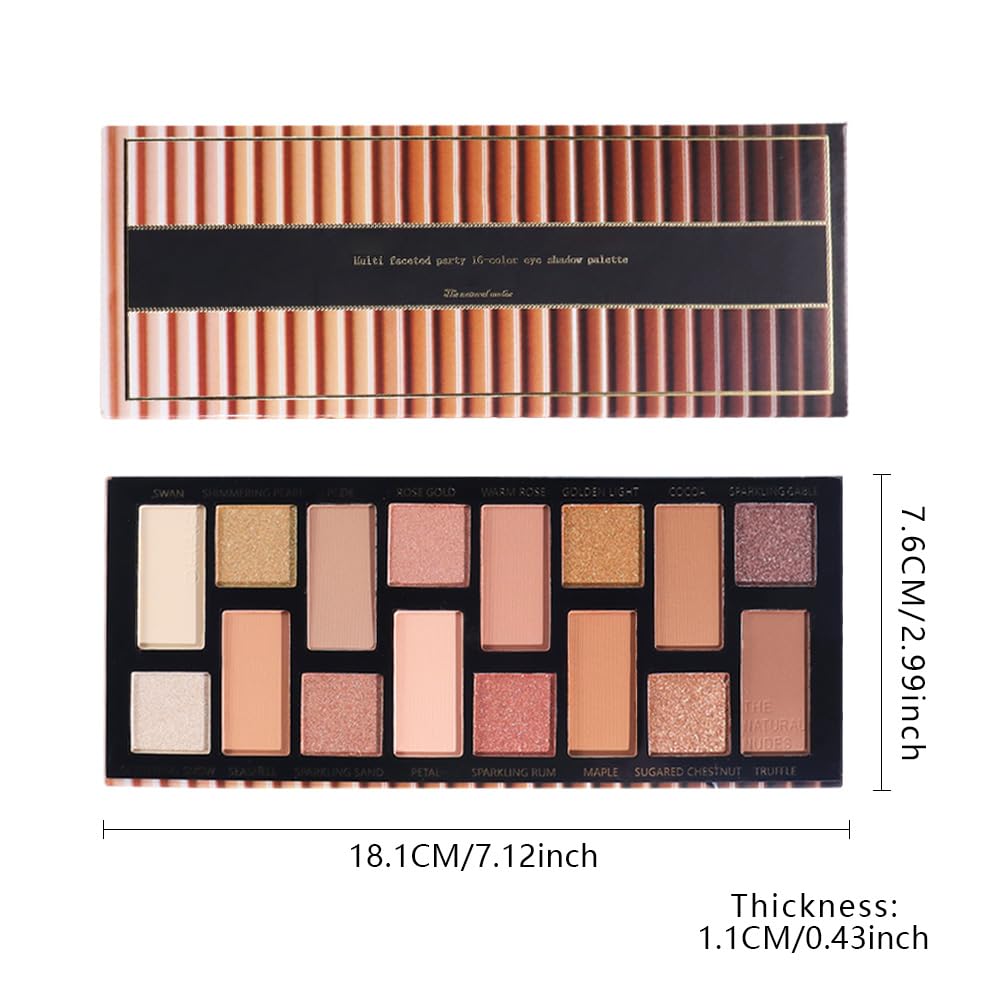 6 Colors Mini Naked Eyeshadow Makeup Palette, Neutral Nude Eye Shadow, Pink&Purple& Brown Matte Make Up Pallet with Mirror Highly Pigmented Long Lasting Waterproof Travel Size Gift Kit (Pink)