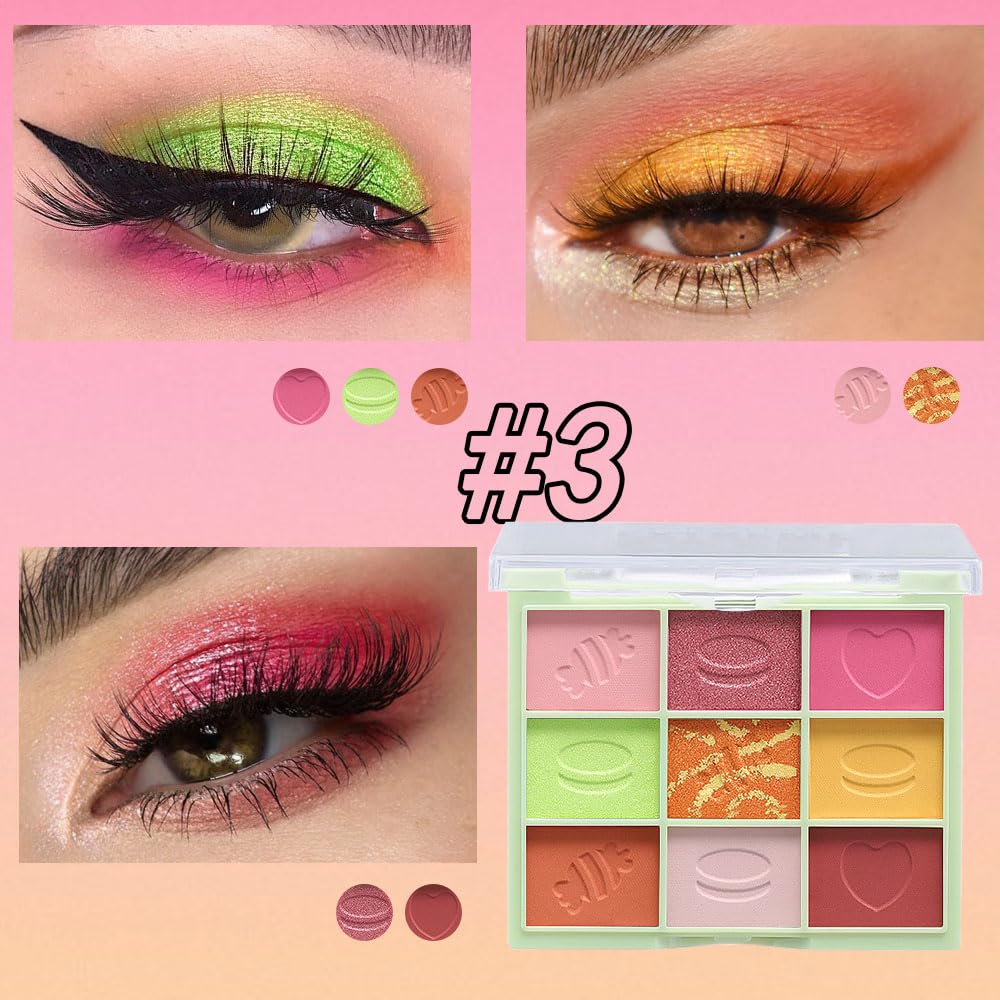 6 Colors Mini Naked Eyeshadow Makeup Palette, Neutral Nude Eye Shadow, Pink&Purple& Brown Matte Make Up Pallet with Mirror Highly Pigmented Long Lasting Waterproof Travel Size Gift Kit (Pink)