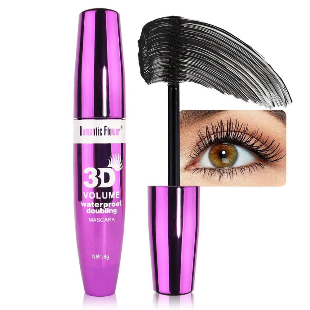 Waterproof 6PCS Colorful Voluminous Mascara Set – Lengthening, Defining, Curling, Multiplying Formula (Cruelty-Free)-Blue Purple Pink Green Red Teal Colored Mascara Eyelash Makeup Pack, Festival Gift