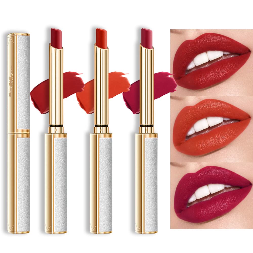 Moisturizing and Silky Velvet Lipstick Pack Set, Matte Longwear Waterproof Smooth Color Lip Crayon - Nourishing Lipstick Lipgloss Lip Stain