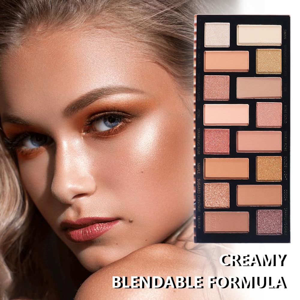 6 Colors Mini Naked Eyeshadow Makeup Palette, Neutral Nude Eye Shadow, Pink&Purple& Brown Matte Make Up Pallet with Mirror Highly Pigmented Long Lasting Waterproof Travel Size Gift Kit (Pink)