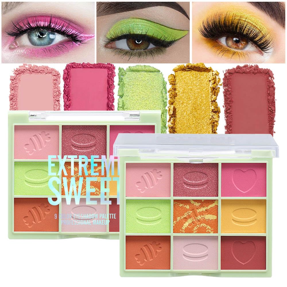 6 Colors Mini Naked Eyeshadow Makeup Palette, Neutral Nude Eye Shadow, Pink&Purple& Brown Matte Make Up Pallet with Mirror Highly Pigmented Long Lasting Waterproof Travel Size Gift Kit (Pink)