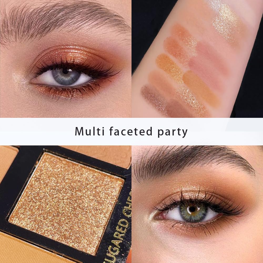 6 Colors Mini Naked Eyeshadow Makeup Palette, Neutral Nude Eye Shadow, Pink&Purple& Brown Matte Make Up Pallet with Mirror Highly Pigmented Long Lasting Waterproof Travel Size Gift Kit (Pink)