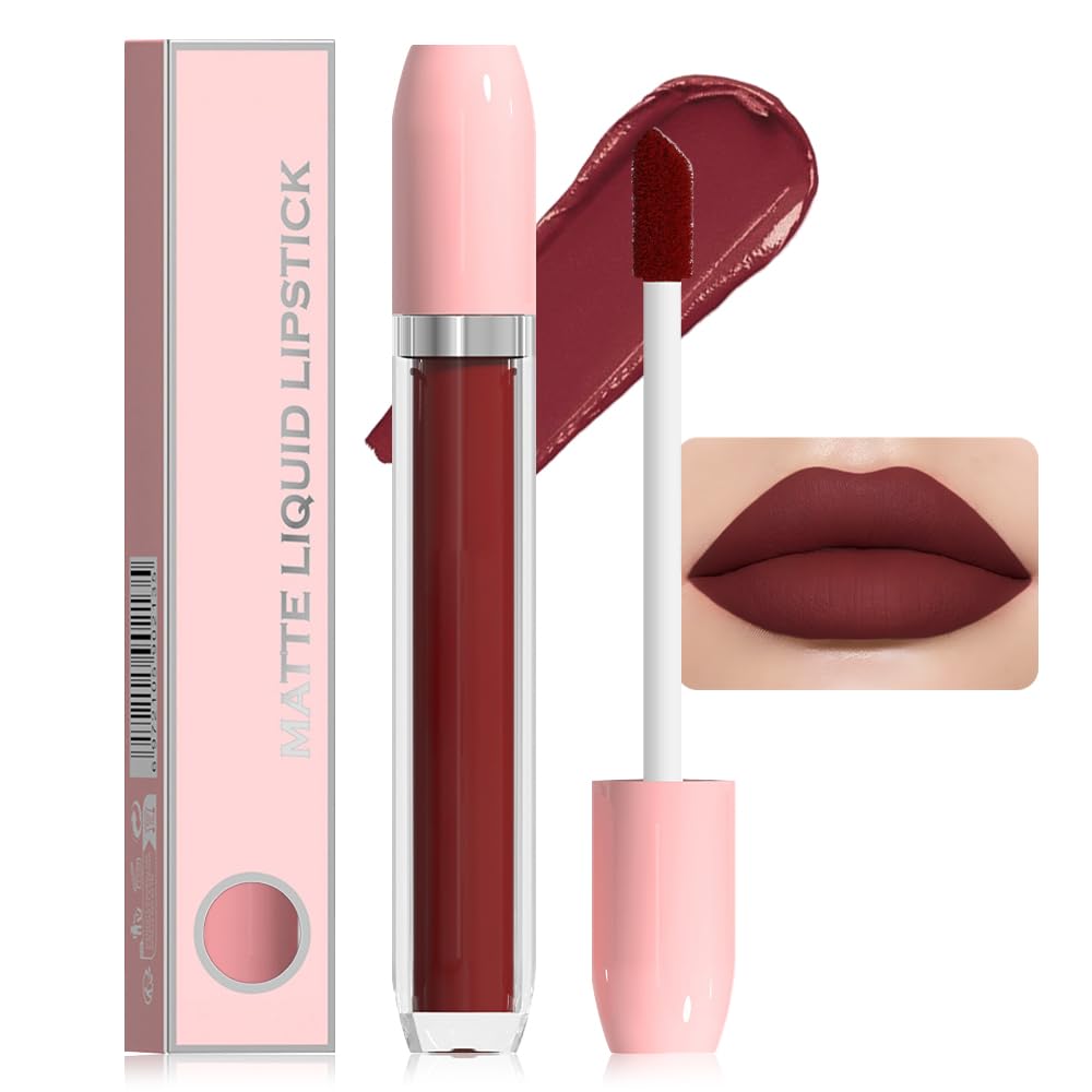 Super Stay Matte Longwear No-Budge Liquid Lipstick Makeup,Highly Pigmented Color and Instant Shine, Cheeky, Soft Matte Lip Cream Lightweight Lipgloss