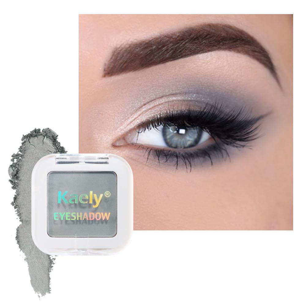 Kaely Pressed Single Eyeshadow Makeup, Taupe Matte Highly Pigmented Monochrome Eye Shadow Palette, Waterproof Neutral Powde Mini Eyeshadow, sombras para ojos, Lightweight Blendable, 05