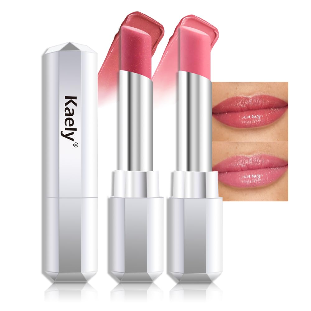 Kaely Mauve Honey Lipstick Tinted Lip Balm, Hydrating Shine Lipstick for Women Dry Lips, Moisturizing Nourishing Glossy Lip Gloss Stain Makeup, Sheer Lightweight, Vegan & Cruelty-Free