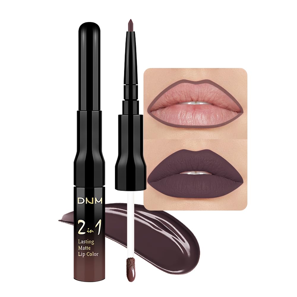 evpct 1Pcs Ruby Stoplight Red Lip Stain Paint Matte Lip Liner and Lipstick Set Long Lasting Smudge Proof labiales matte mate larga duracion listip 24 hours a prueba de agua mate 24 horas originales,05