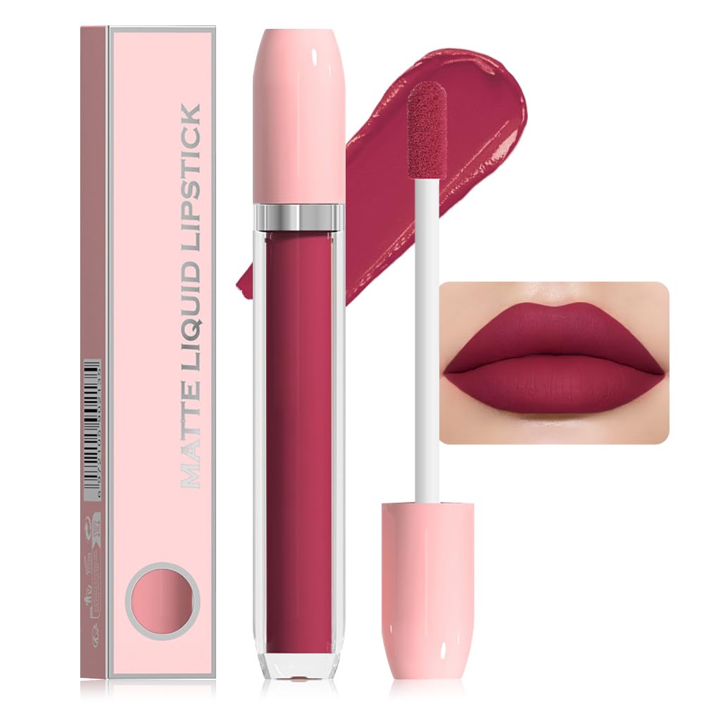 Super Stay Matte Longwear No-Budge Liquid Lipstick Makeup,Highly Pigmented Color and Instant Shine, Cheeky, Soft Matte Lip Cream Lightweight Lipgloss
