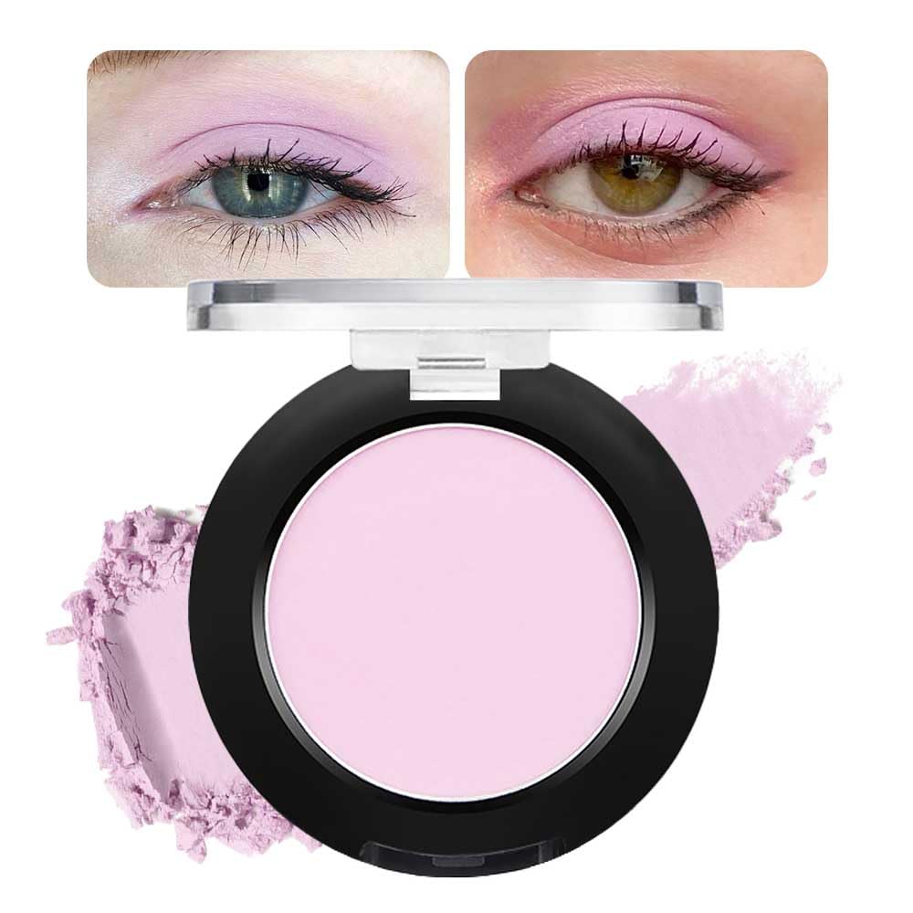 Single Matte Eyeshadow Makeup, Cream to Powder Monochrome Eye Shadow for Older Women, Daily Evening Girls Eyeshadow Palette Gift, sombras para ojos, Mini Vegan Travel Eye, #14