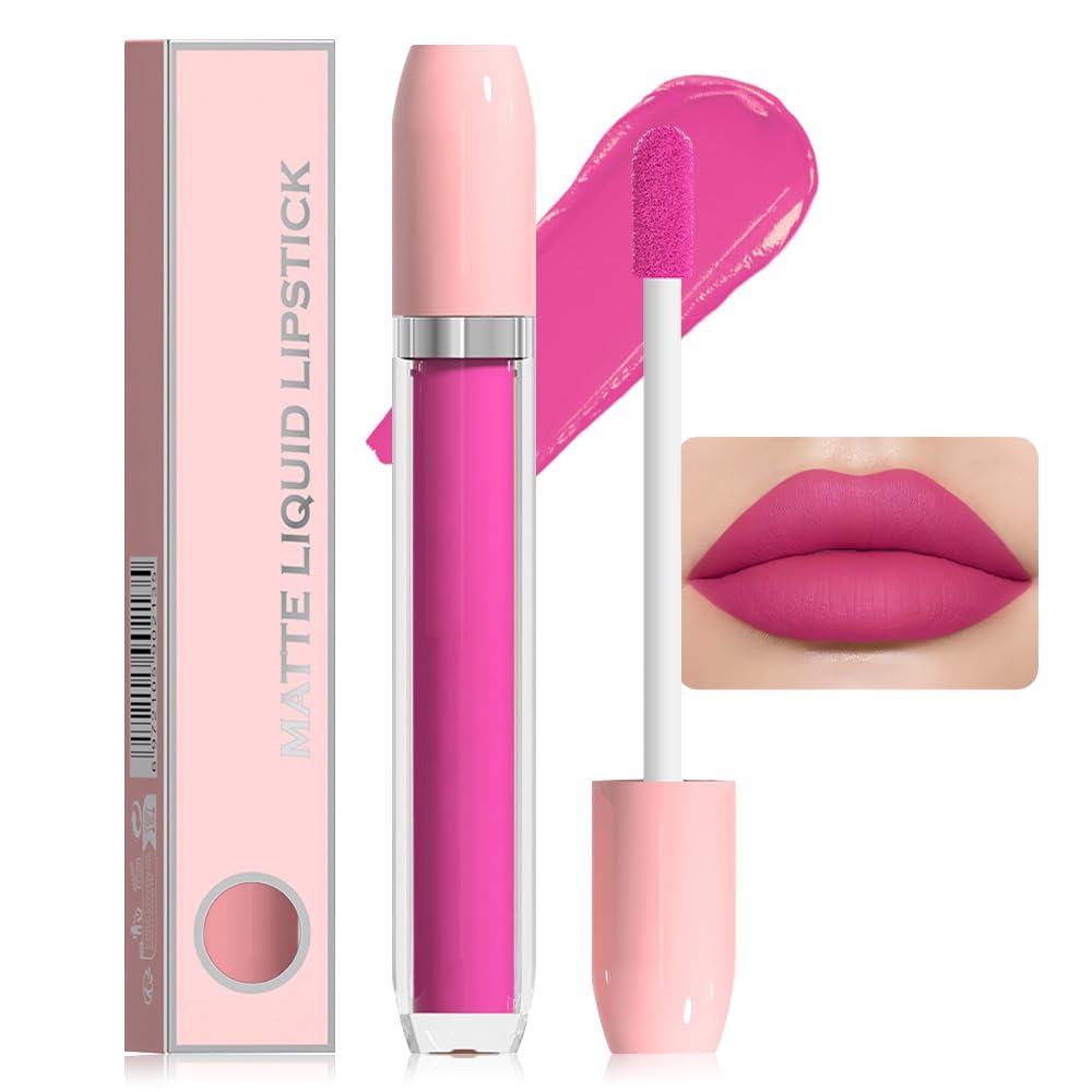 Super Stay Matte Longwear No-Budge Liquid Lipstick Makeup,Highly Pigmented Color and Instant Shine, Cheeky, Soft Matte Lip Cream Lightweight Lipgloss