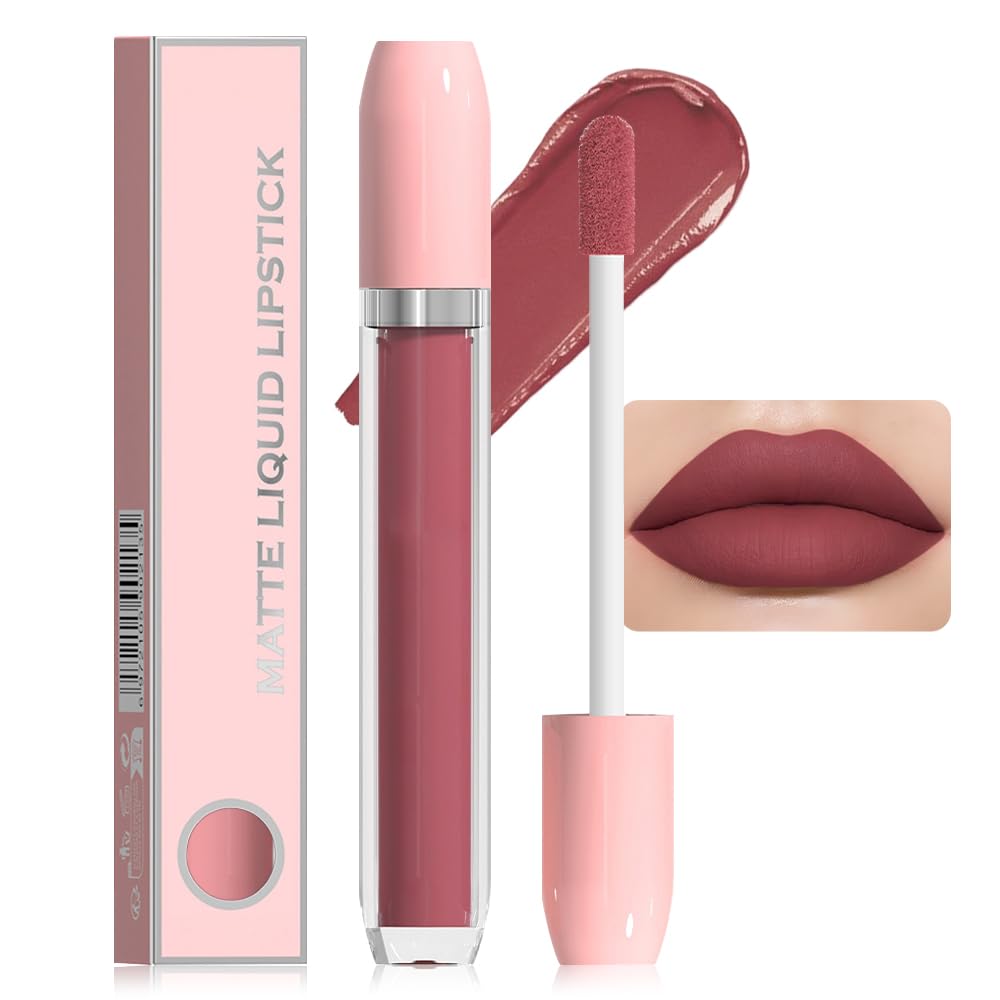 Super Stay Matte Longwear No-Budge Liquid Lipstick Makeup,Highly Pigmented Color and Instant Shine, Cheeky, Soft Matte Lip Cream Lightweight Lipgloss