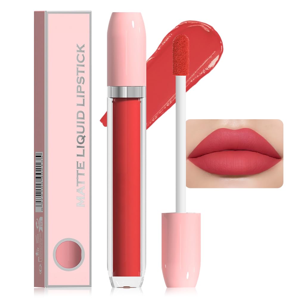 Super Stay Matte Longwear No-Budge Liquid Lipstick Makeup,Highly Pigmented Color and Instant Shine, Cheeky, Soft Matte Lip Cream Lightweight Lipgloss