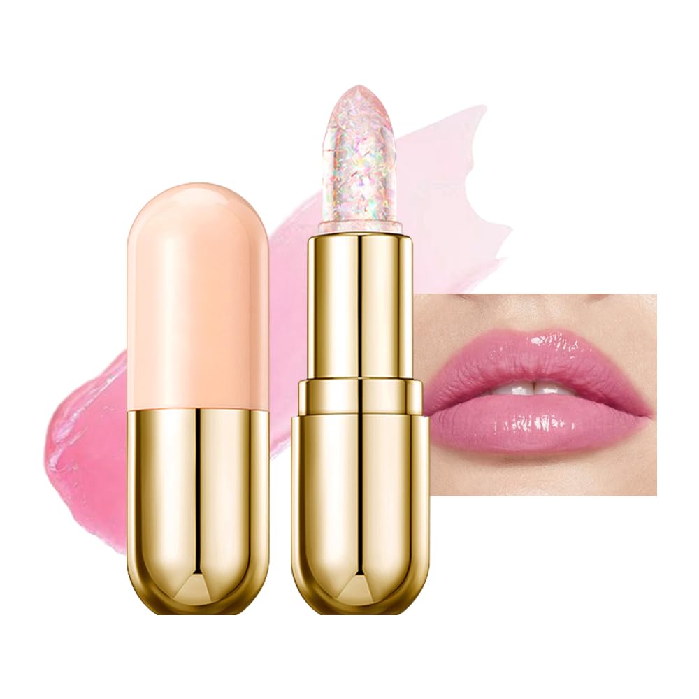 BINGBRUSH Color Changing Lipstick,Moisturizer Long Lasting Lip Care Lip Balm Magic Lip Gloss Lip Tint Stain Glossly Makeup Lipstick Set for Women