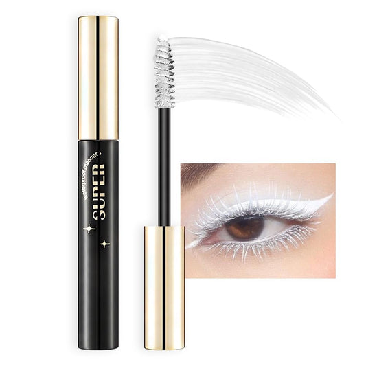 Colored Colorful Waterproof Mascara for Eyelashes Set,Blue White Black Brown Purple Long lasting Charming Voluminous Cruelty Free Vegan Eye Makeup