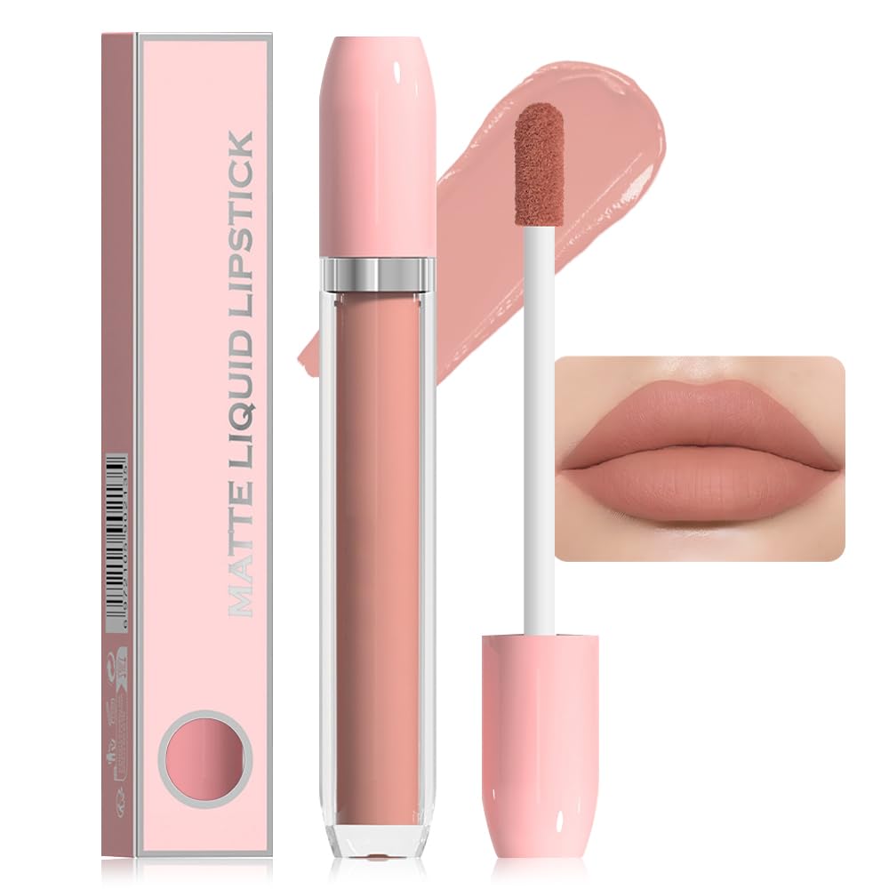 Super Stay Matte Longwear No-Budge Liquid Lipstick Makeup,Highly Pigmented Color and Instant Shine, Cheeky, Soft Matte Lip Cream Lightweight Lipgloss