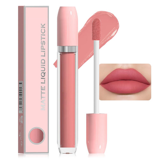 Super Stay Matte Longwear No-Budge Liquid Lipstick Makeup,Highly Pigmented Color and Instant Shine, Cheeky, Soft Matte Lip Cream Lightweight Lipgloss