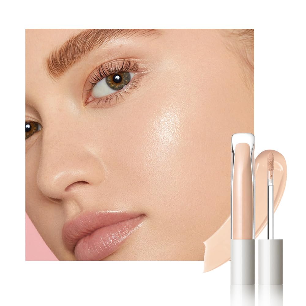 Kaely Liquid Concealer for Older Women, Under Eye Brightener Full Coverage Concealer for Dark Circles, Foundation Face Makeup Lightweight Waterproof, Color Corrector de ojeras, 03 Medium Natural