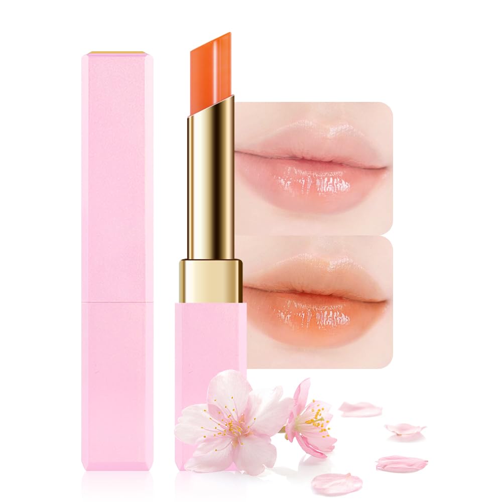 BINGBRUSH Color Changing Lipstick,Moisturizer Long Lasting Lip Care Lip Balm Magic Lip Gloss Lip Tint Stain Glossly Makeup Lipstick Set for Women