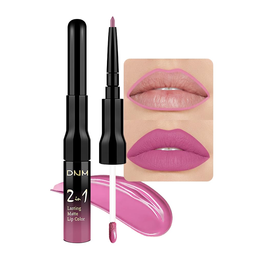 evpct 1Pcs Ruby Stoplight Red Lip Stain Paint Matte Lip Liner and Lipstick Set Long Lasting Smudge Proof labiales matte mate larga duracion listip 24 hours a prueba de agua mate 24 horas originales,05