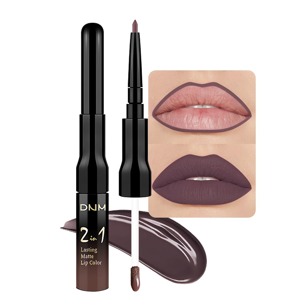 evpct 1Pcs Ruby Stoplight Red Lip Stain Paint Matte Lip Liner and Lipstick Set Long Lasting Smudge Proof labiales matte mate larga duracion listip 24 hours a prueba de agua mate 24 horas originales,05