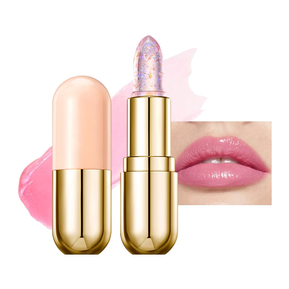 BINGBRUSH Color Changing Lipstick,Moisturizer Long Lasting Lip Care Lip Balm Magic Lip Gloss Lip Tint Stain Glossly Makeup Lipstick Set for Women