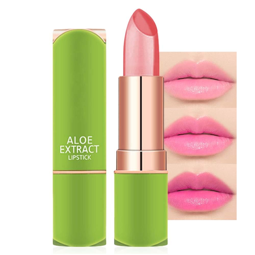 BINGBRUSH Color Changing Lipstick Lip Balm,Korean Magic Lipstick Color Change Changing Lip Tint Tinted Stain Gloss Balm Long Lasting Waterproof Moisturizer (213#)