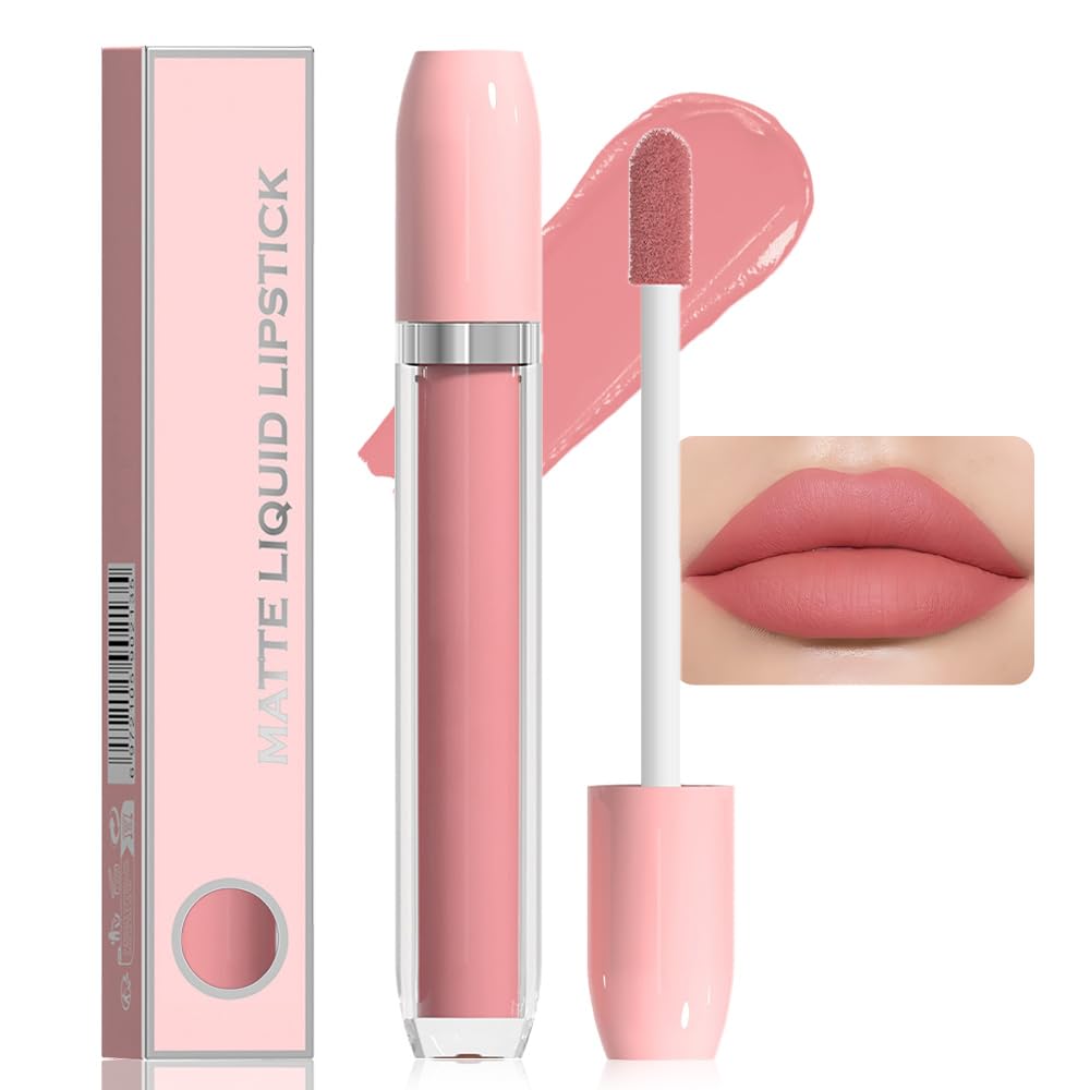 Super Stay Matte Longwear No-Budge Liquid Lipstick Makeup,Highly Pigmented Color and Instant Shine, Cheeky, Soft Matte Lip Cream Lightweight Lipgloss