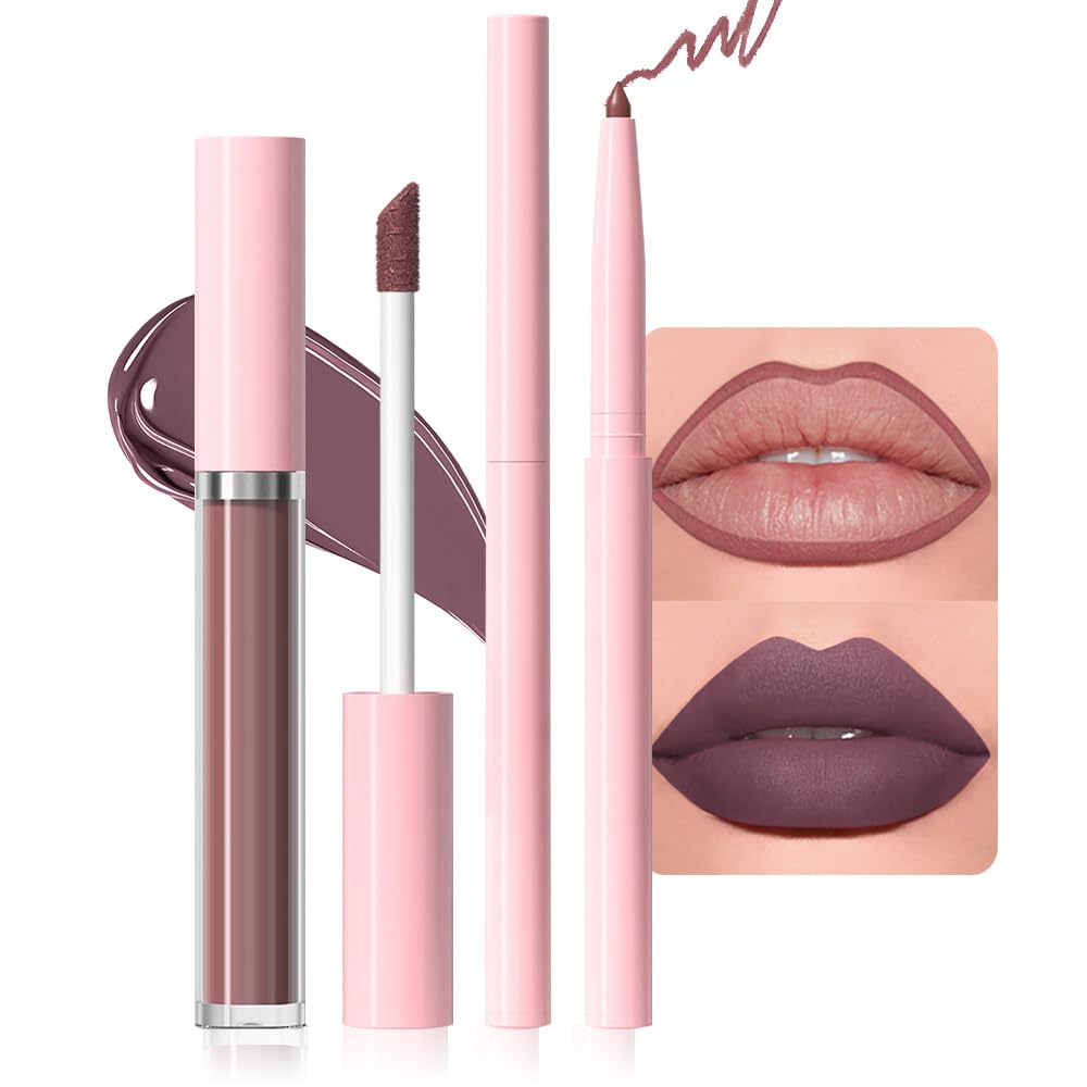 evpct DNM 3Pcs Dark Ruby Fire Red Matte Liquid Lipstick Lip Stain Lipgloss sets for Women 24 Hour Red Matte Lipstick Long Lasting Smudge Proof